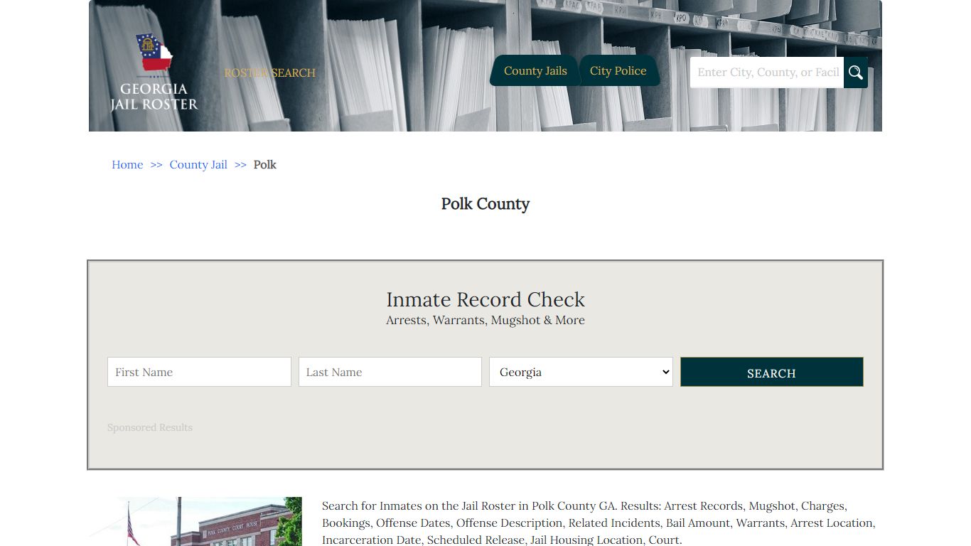 Polk County - Georgia Jail Inmate Search